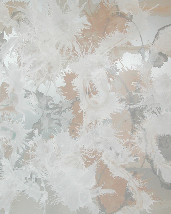 Rocaille #1, 2002, oil on aluminum, 60x48 in